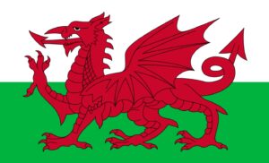 Wales, United Kingdom Flag